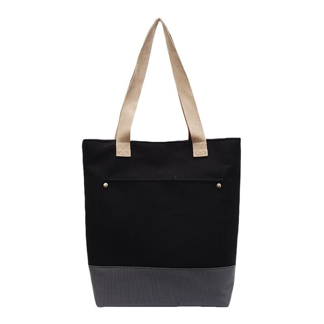 Canvas Bag Two Tone Tote