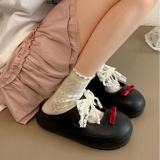 Beaded Sandals Faux Leather