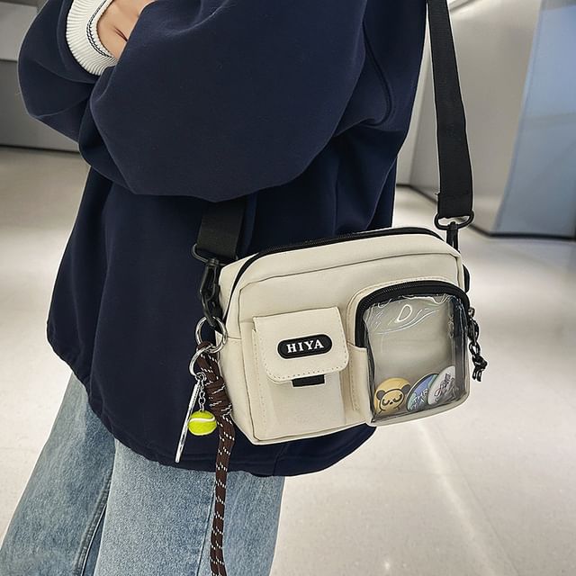 Bag Lettering + Badge Crossbody Set: Multi-Pocket