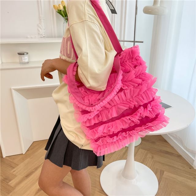 Ruffle Bag Shopper Plain