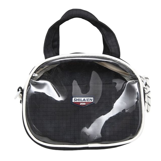 Crossbody Bag Lettering Plaid