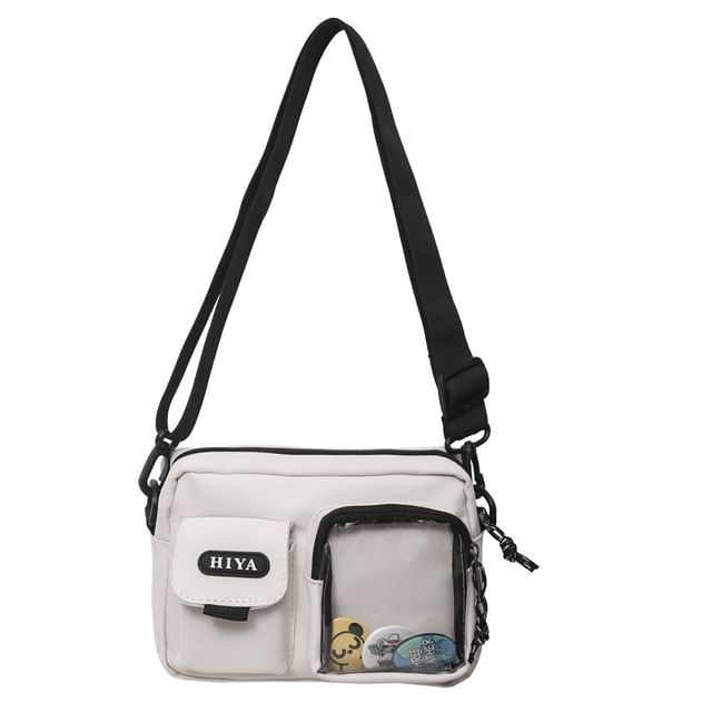Bag Lettering + Badge Crossbody Set: Multi-Pocket