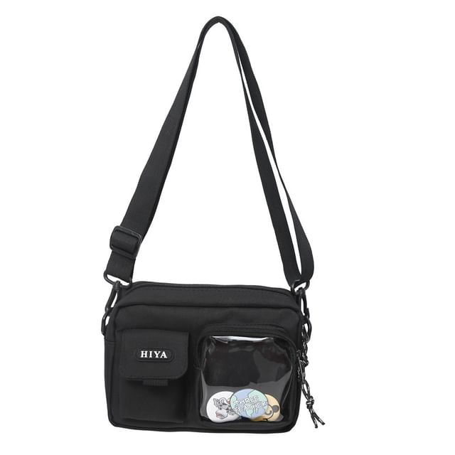 Bag Lettering + Badge Crossbody Set: Multi-Pocket