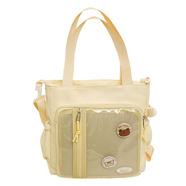 Badge Bag + Multi-Pocket Tote Set: Gingham