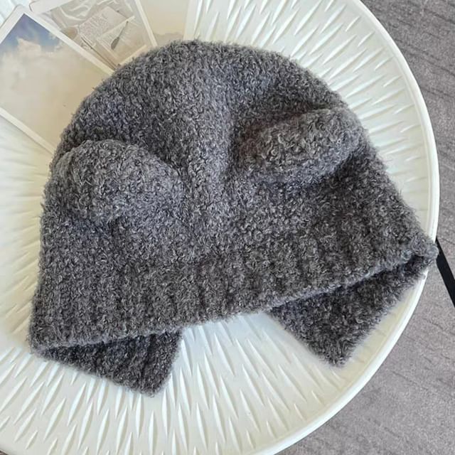 (Various Designs) Trapper Ear Knit Bear Hat