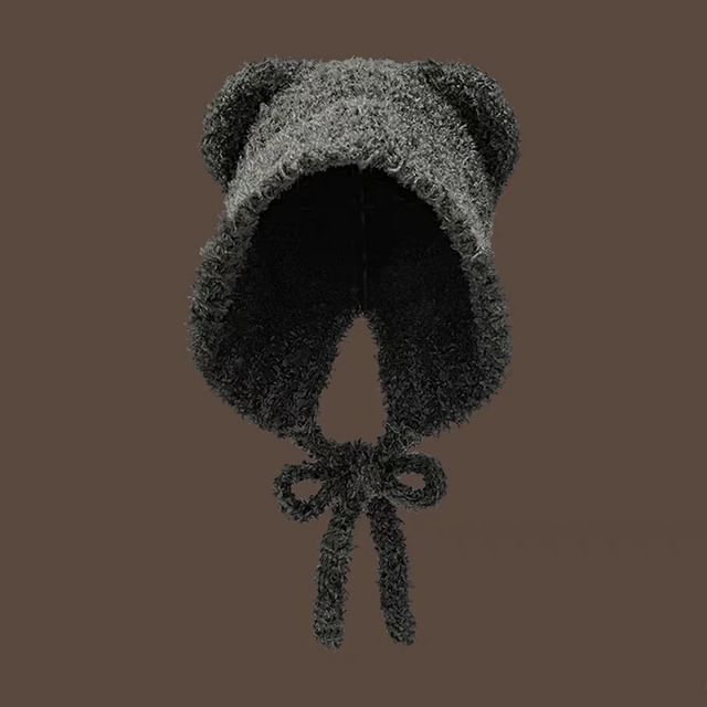 (Various Designs) Trapper Ear Knit Bear Hat