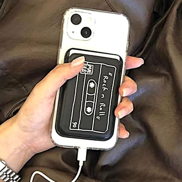 (Compatible Card Magnetic with / Case Phone Cassette MagSafe)