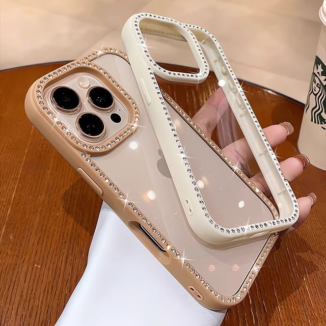 Rhinestone Transparent iPhone Case