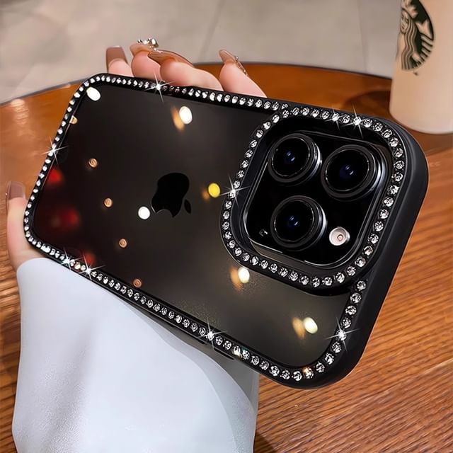 Rhinestone Transparent iPhone Case