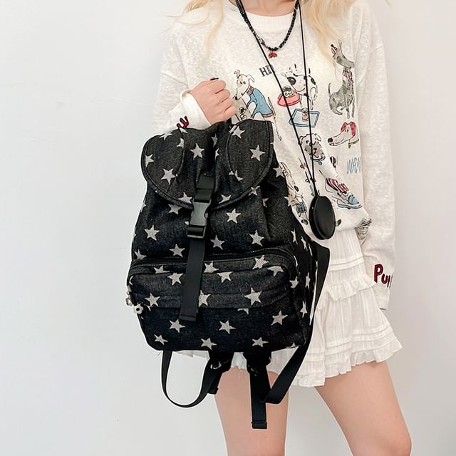 Backpack Flap Print Star