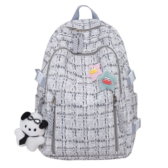 Zip Backpack Plaid