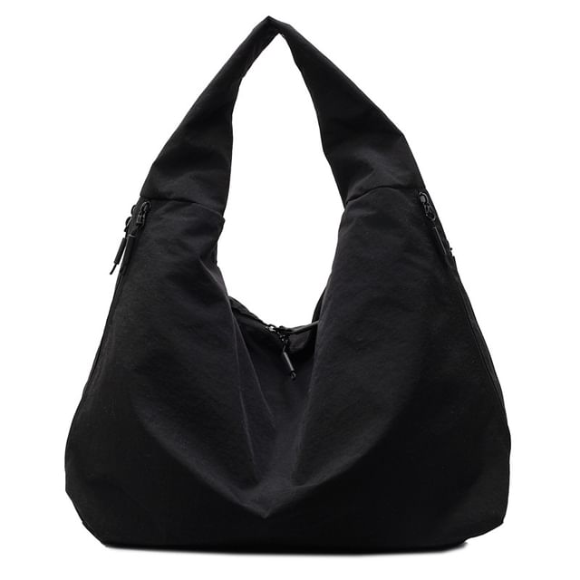 Zip Plain Bag Shoulder