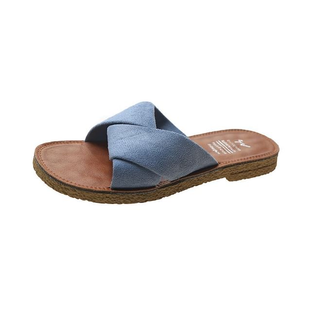 Criss Slide Cross Sandals