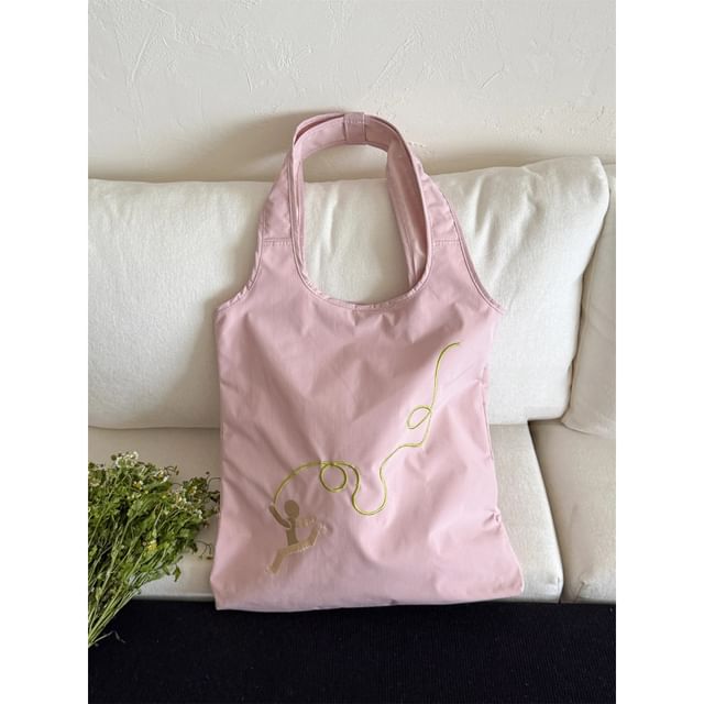 Tote Embroidered Bag Nylon
