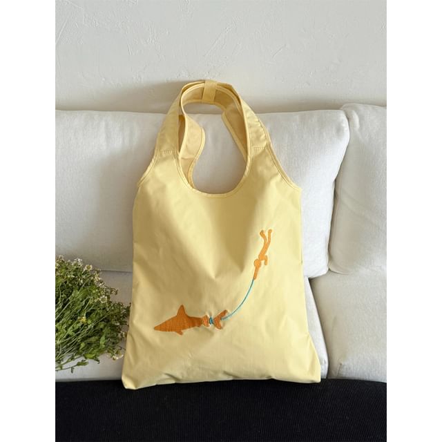 Tote Embroidered Bag Nylon