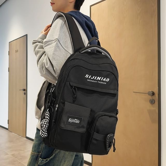 / Lettering Set Backpack Charm Bag Twisted