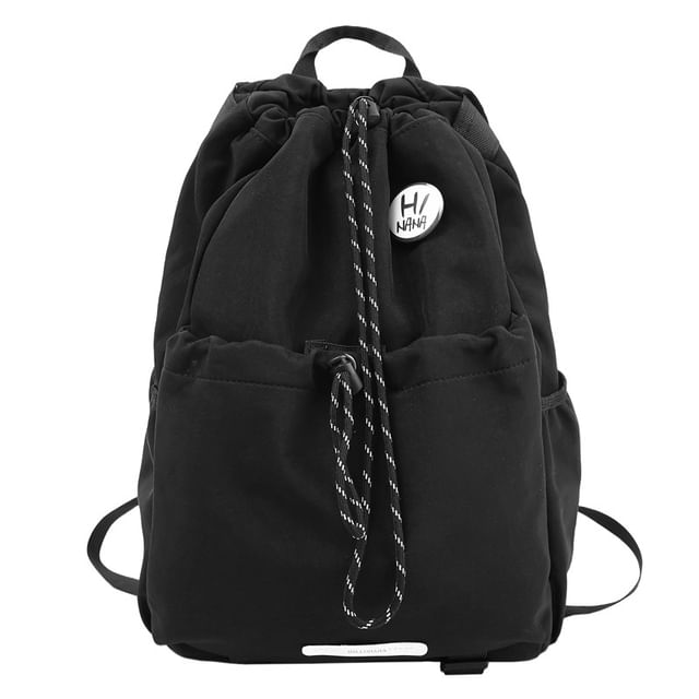 Lettering Drawstring Backpack