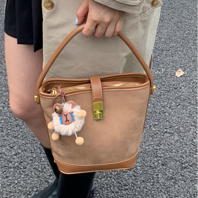 Crossbody Bag Leather Piped Faux