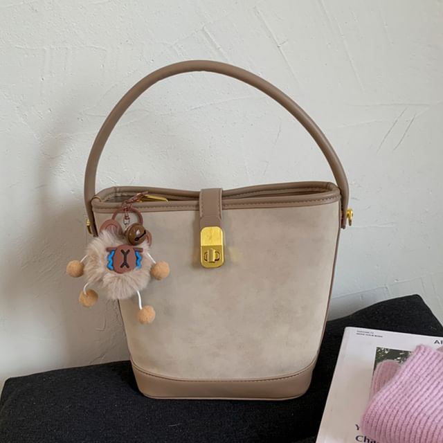 Crossbody Bag Leather Piped Faux