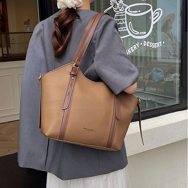 Faux Bag Tote Leather