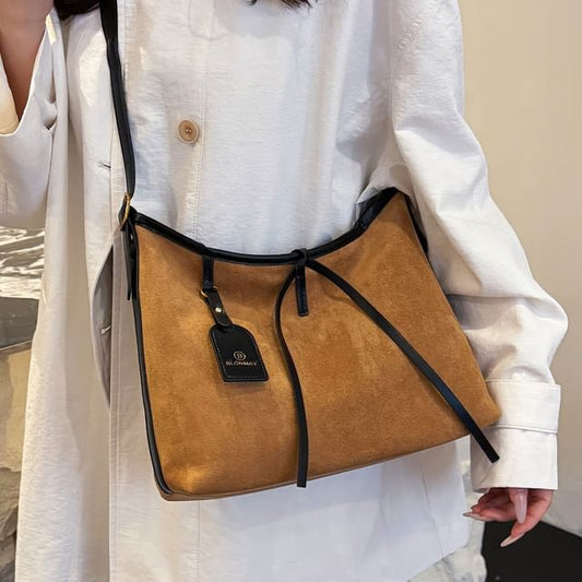 Suede Faux Shoulder Crossbody Bag