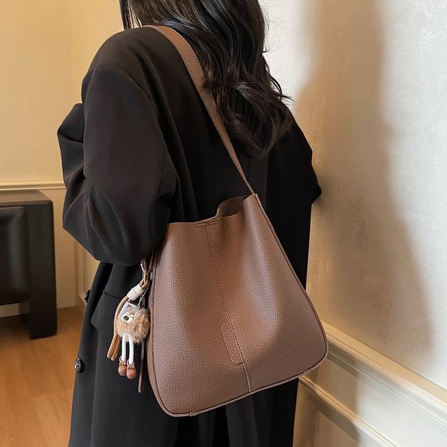 Bag Faux Pouch Shoulder Leather With