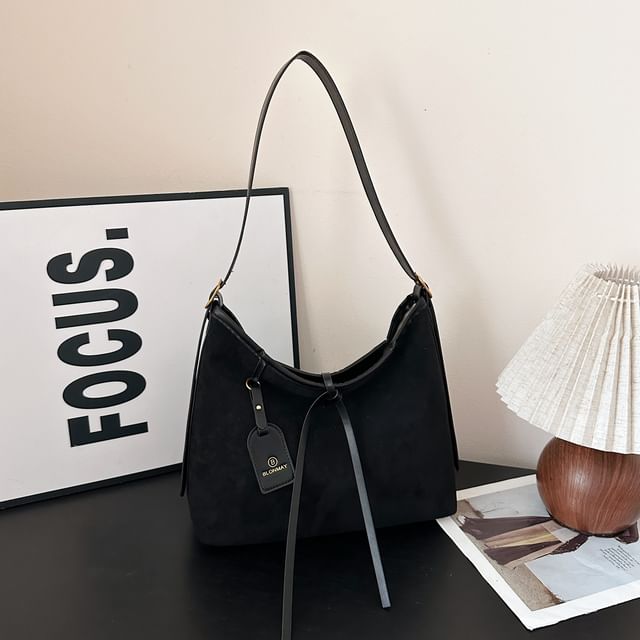 Suede Faux Shoulder Crossbody Bag
