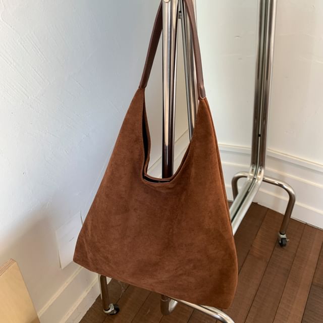 Tote Pouch Suede Bag Faux With