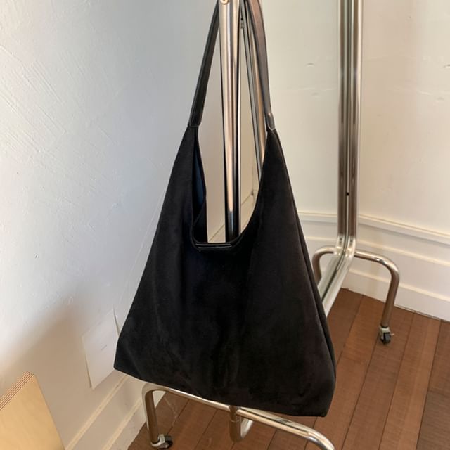 Tote Pouch Suede Bag Faux With