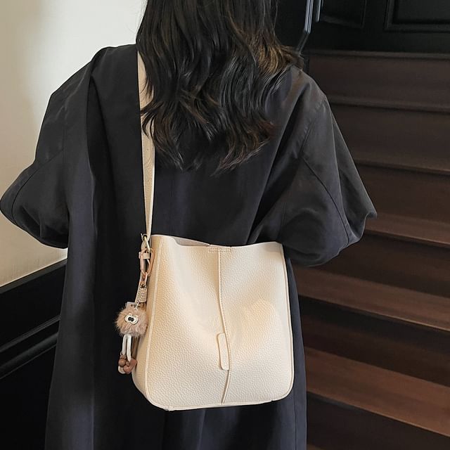 Bag Faux Pouch Shoulder Leather With