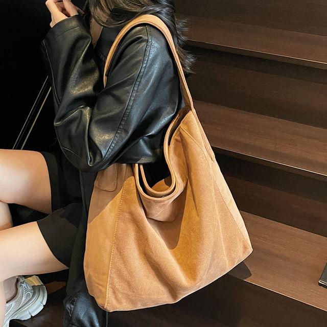 Faux Bag Tote Suede