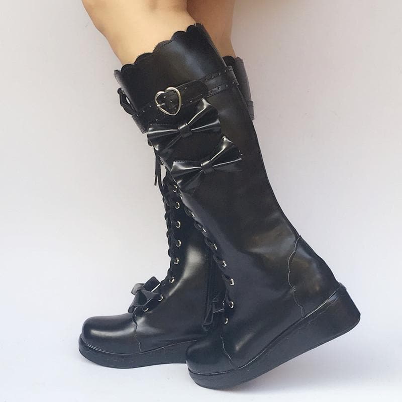 Lolita Boots Knee SP168139 Made Custom Shoes