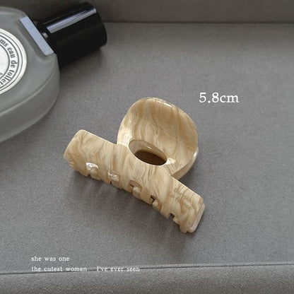 Acetate Hair Claw Clip - Light Camel / 5.8cm