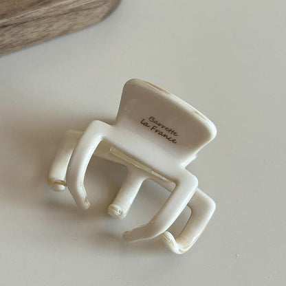 Acetate Hair Claw Clip - Milky White / One Size