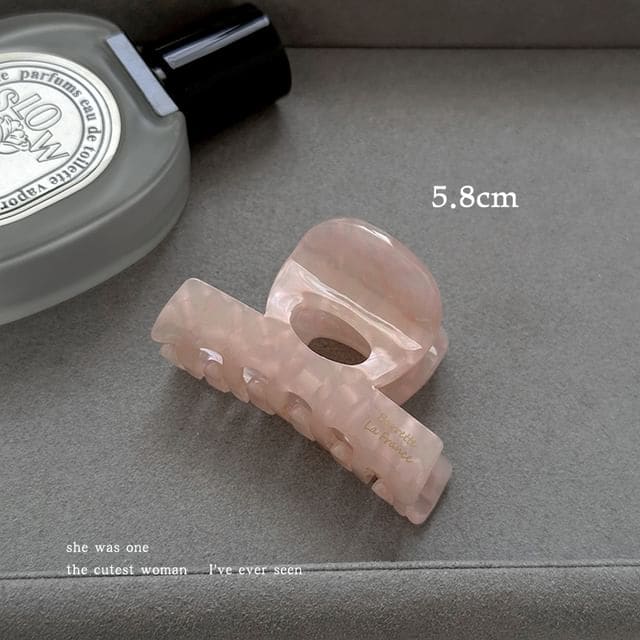 Acetate Hair Claw Clip - Pink / 5.8cm