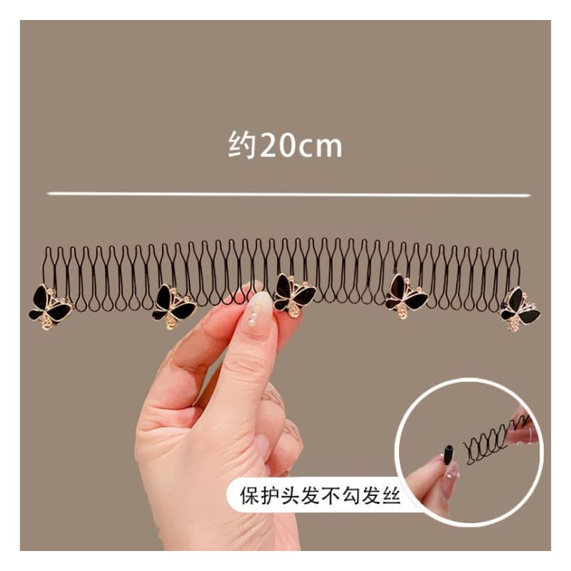 Acrylic Alloy Hair Comb (Various Designs)