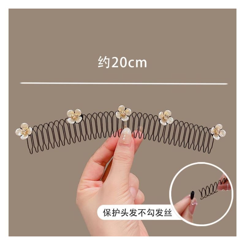 Acrylic Alloy Hair Comb (Various Designs)