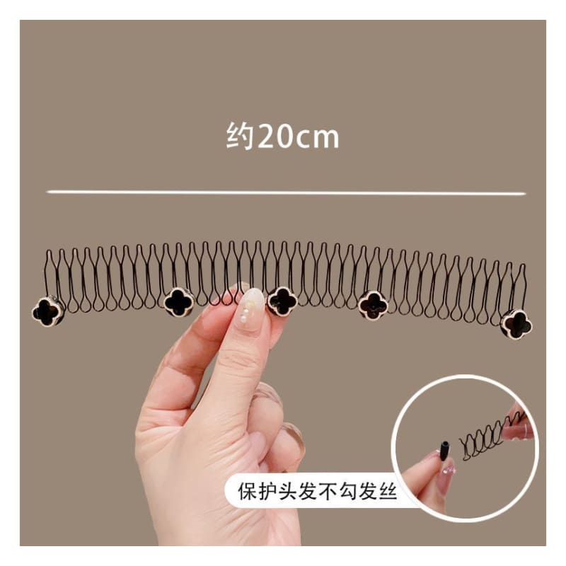 Acrylic Alloy Hair Comb (Various Designs)