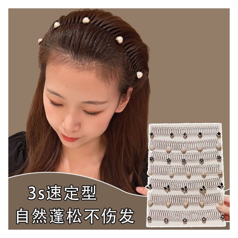 Acrylic Alloy Hair Comb (Various Designs)