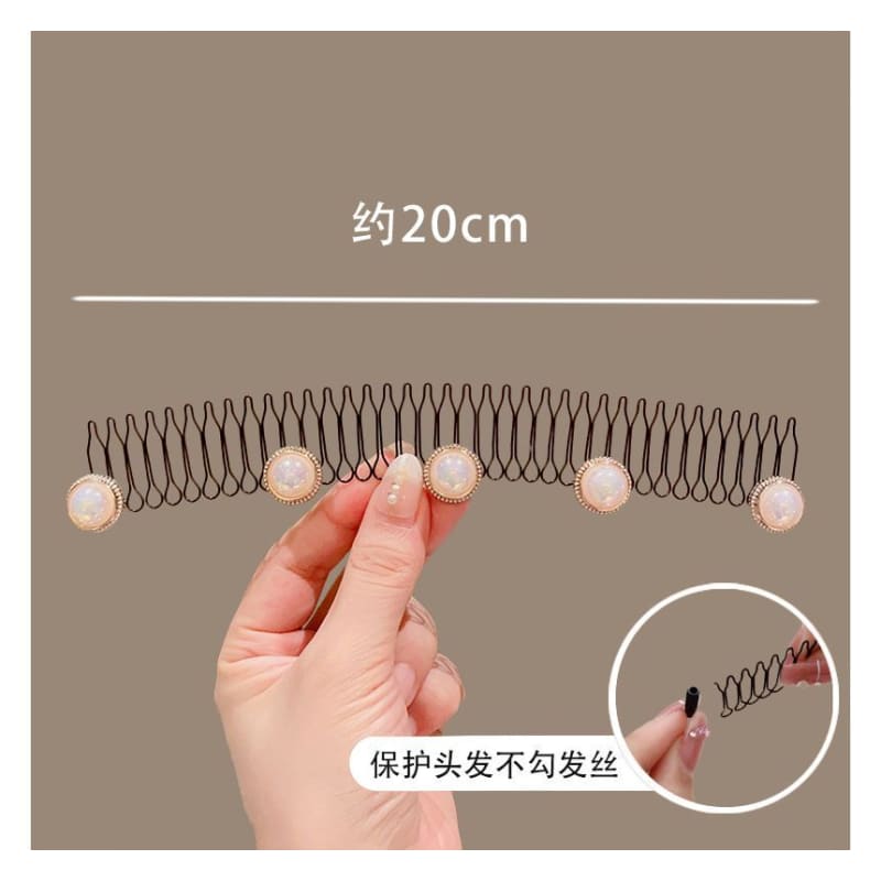 Acrylic Alloy Hair Comb (Various Designs)