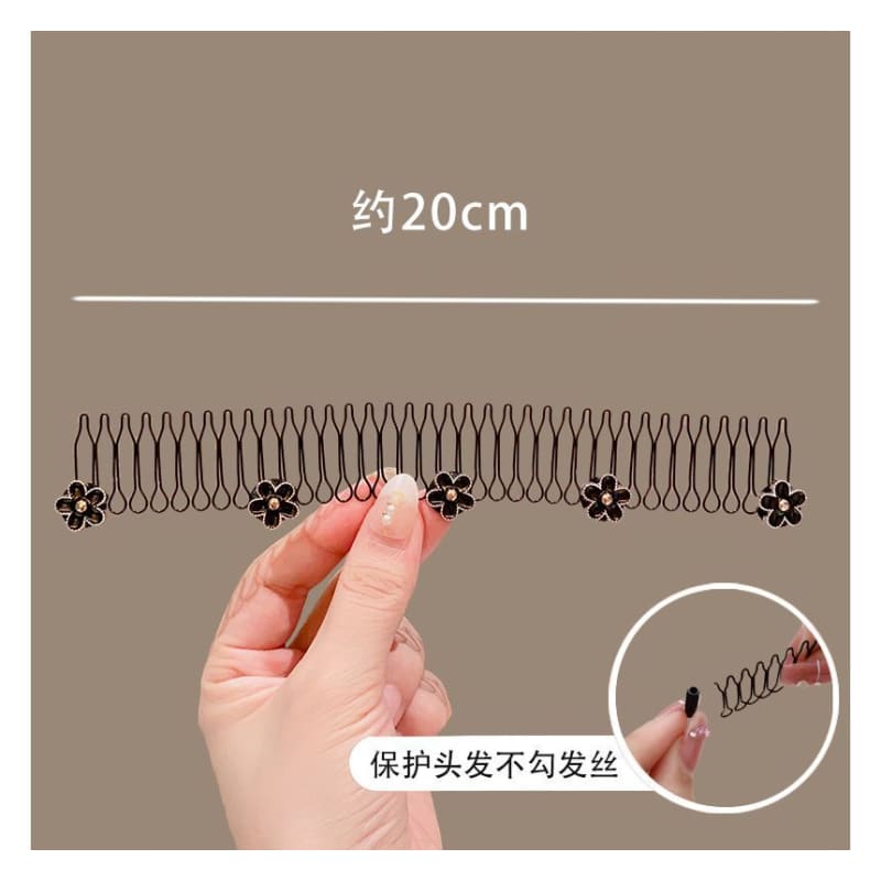 Acrylic Alloy Hair Comb (Various Designs)