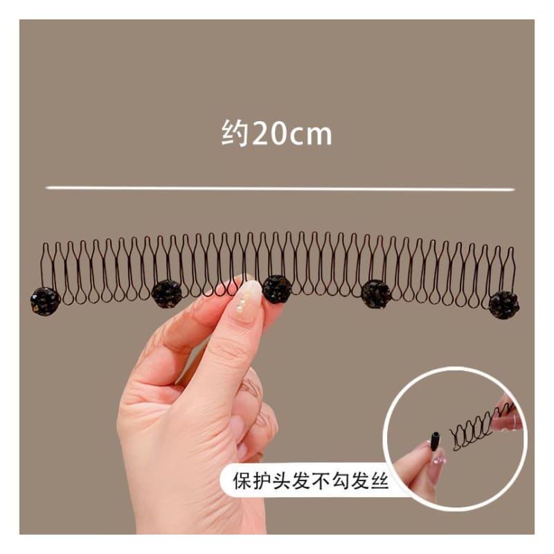 Acrylic Alloy Hair Comb (Various Designs)