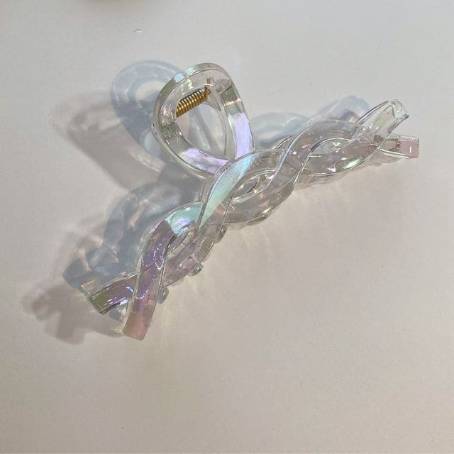 Acrylic Hair Clamp (various designs) - 02 - Twist