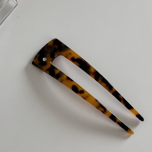 Acrylic Hair Stick - Dark Brown / One Size