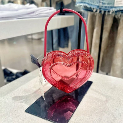 Acrylic Heart Bag - Lovesickdoe - Pink