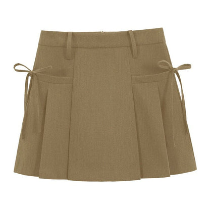 Aesthetic Outfit Grey Mini Skirt - S / Beige - Skirt