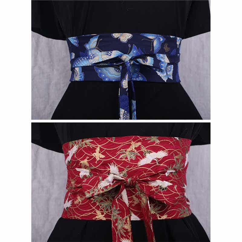 Aesthetic Print Lace Up Hanfu Waistband