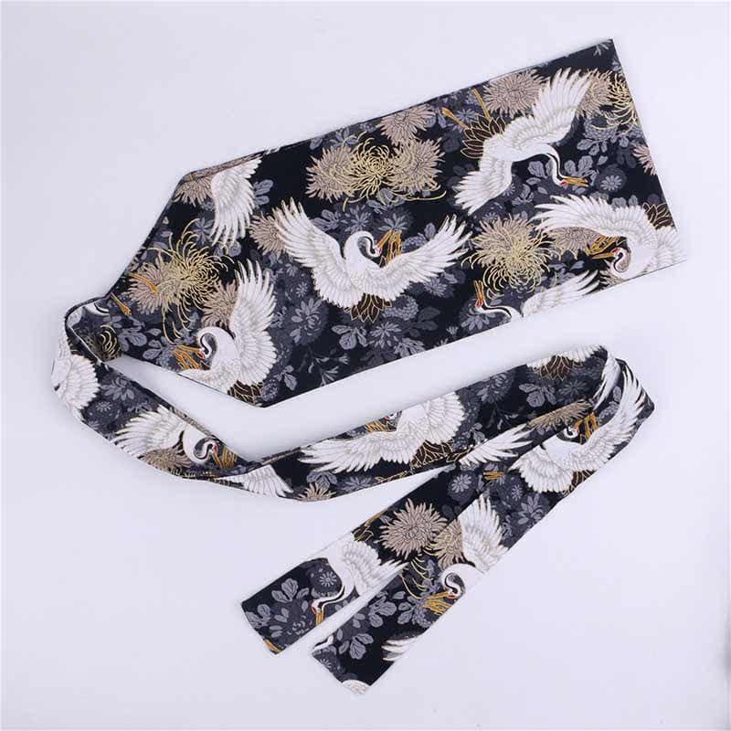 Aesthetic Print Lace Up Hanfu Waistband - Color C / 10cm