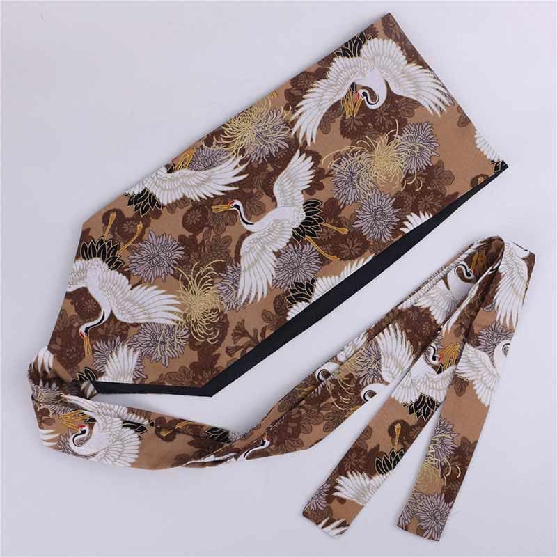 Aesthetic Print Lace Up Hanfu Waistband - Color D / 10cm