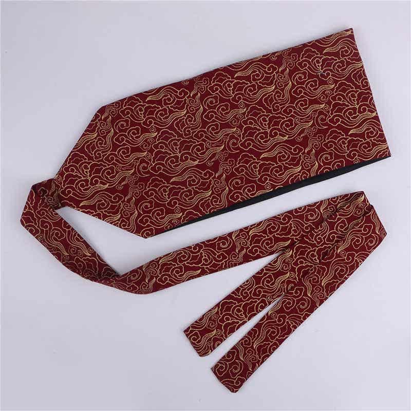 Aesthetic Print Lace Up Hanfu Waistband - Color H / 10cm